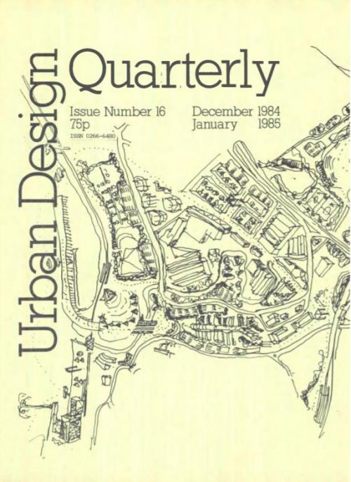 URBAN DESIGN 16 Winter 1985 Publication Urban Design Group