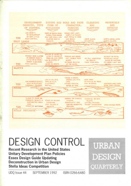 URBAN DESIGN 44 Autumn 1994 Publication Urban Design Group