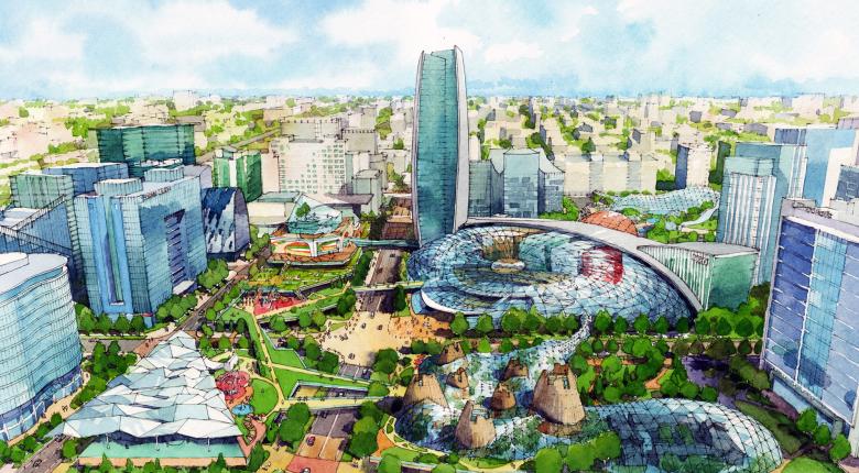 Revitalisation of Silicon Valley CBD – “The Urban Oasis”, Beijing, China Project Images